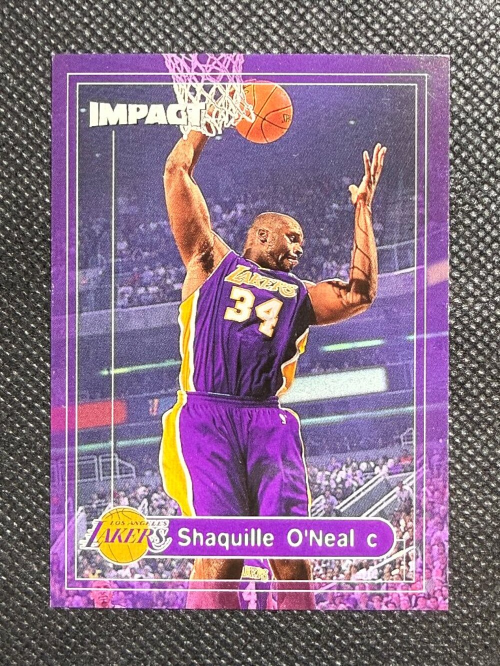 Shaquille O’Neal 1999-00 Fleer Impact #150 Los Angeles Lakers NBA Basketball